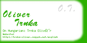 oliver trnka business card